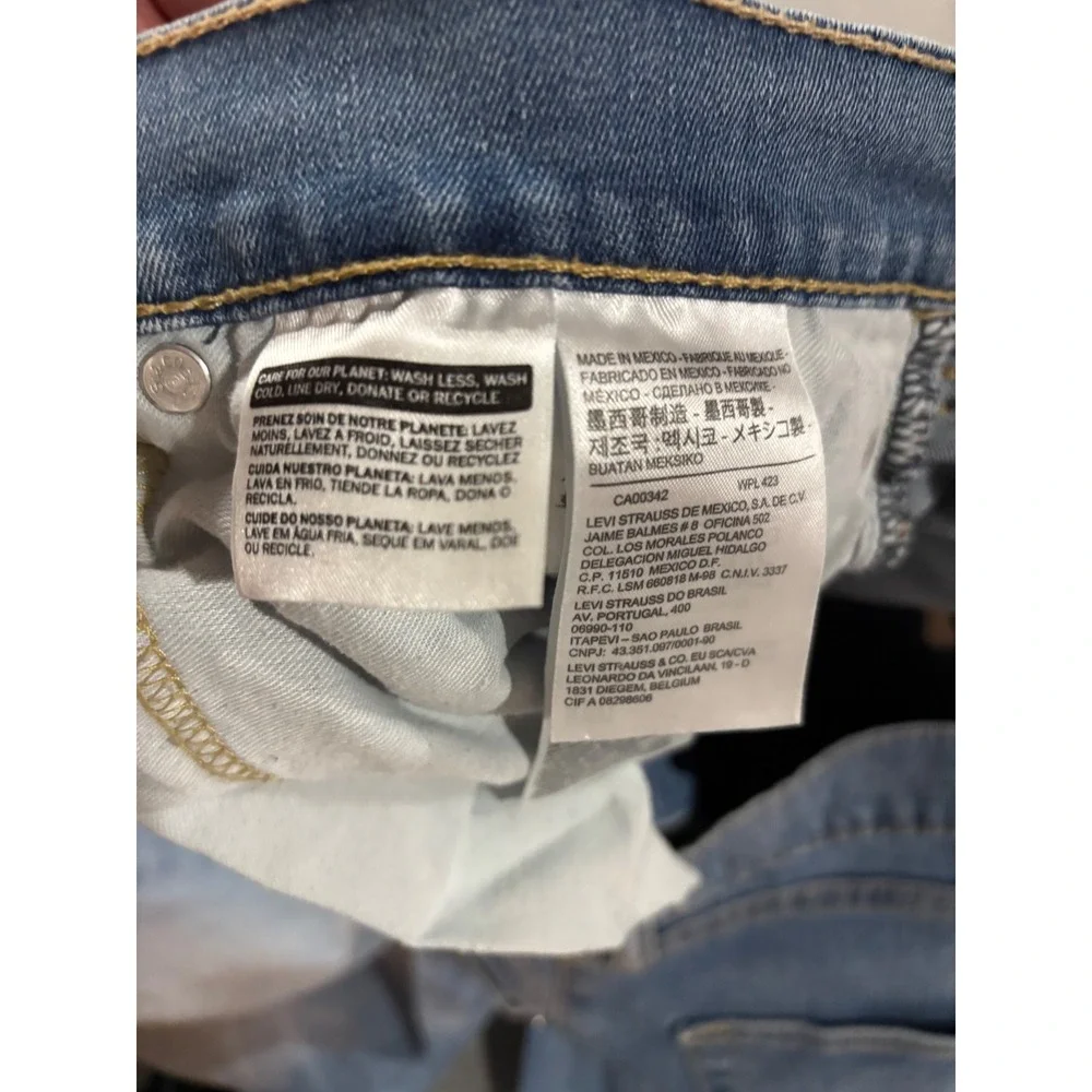 Levis 505 Regular Fit Straight Leg Jeans Mens 40x32 Medium Wash Blue Denim